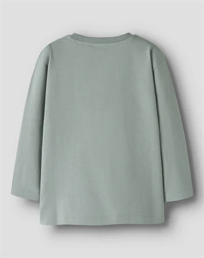 Name It - NMMLeander LS Regular Langærmet Trøje - Green Milieu